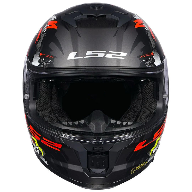 LS2 FF320 Stream II Angry Monkey MATT.BL RED