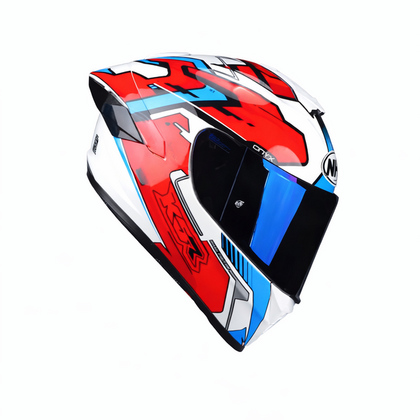 NHK K5R ONYX WHITE/RED GLOSSY