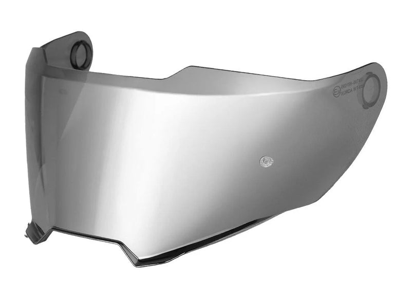 Korda Sonic GP Helmet Visor - IRIDIUM SILVER