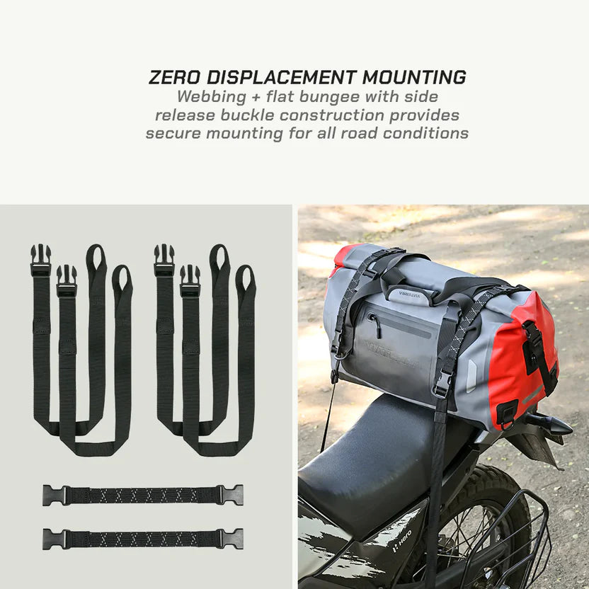 ViaTerra DryBag 40L - 100% Waterproof Motorcycle Tailbag (Universal)