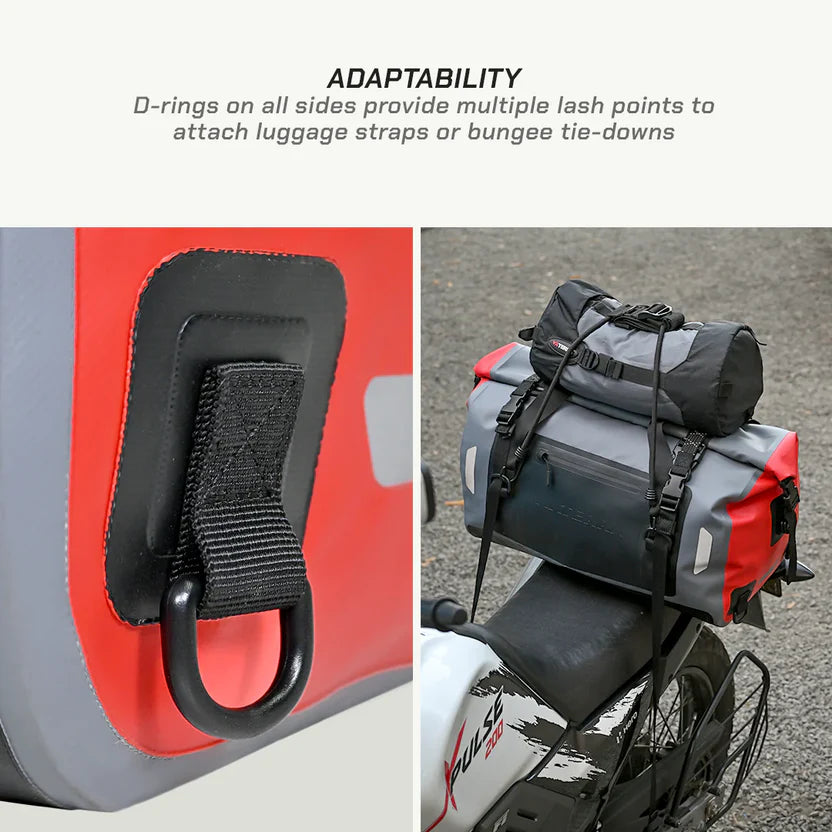 ViaTerra DryBag 40L - 100% Waterproof Motorcycle Tailbag (Universal)
