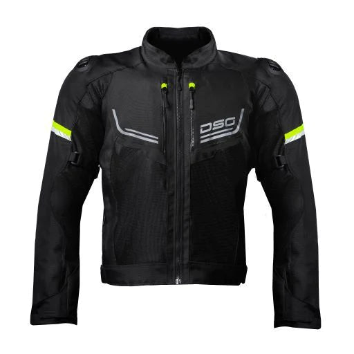 DSG Aire Mesh Jacket Black Fluro Yellow