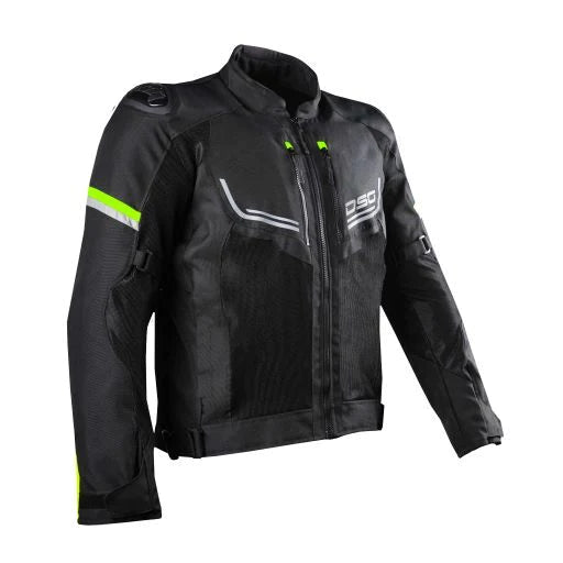 DSG Aire Mesh Jacket Black Fluro Yellow