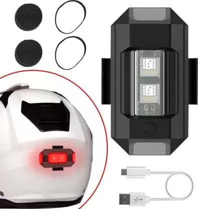 Auto MT 7COLOR 3MODE CAR Bike AIRCRAFT LED Blinker Night Strobe Light  Helmet Back Bike Fairing Kit - Price History