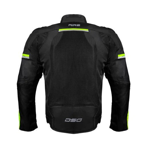 DSG Aire Mesh Jacket Black Fluro Yellow
