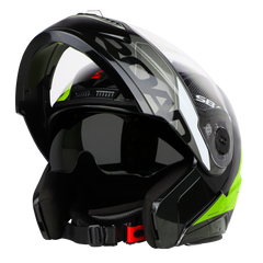 SBA-7 ROAD MAT BLACK WITH NEON (WITH INNER SUNSHIELD)