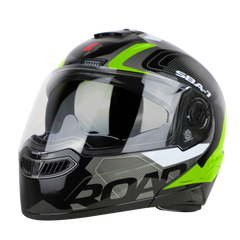 SBA-7 ROAD MAT BLACK WITH NEON (WITH INNER SUNSHIELD)