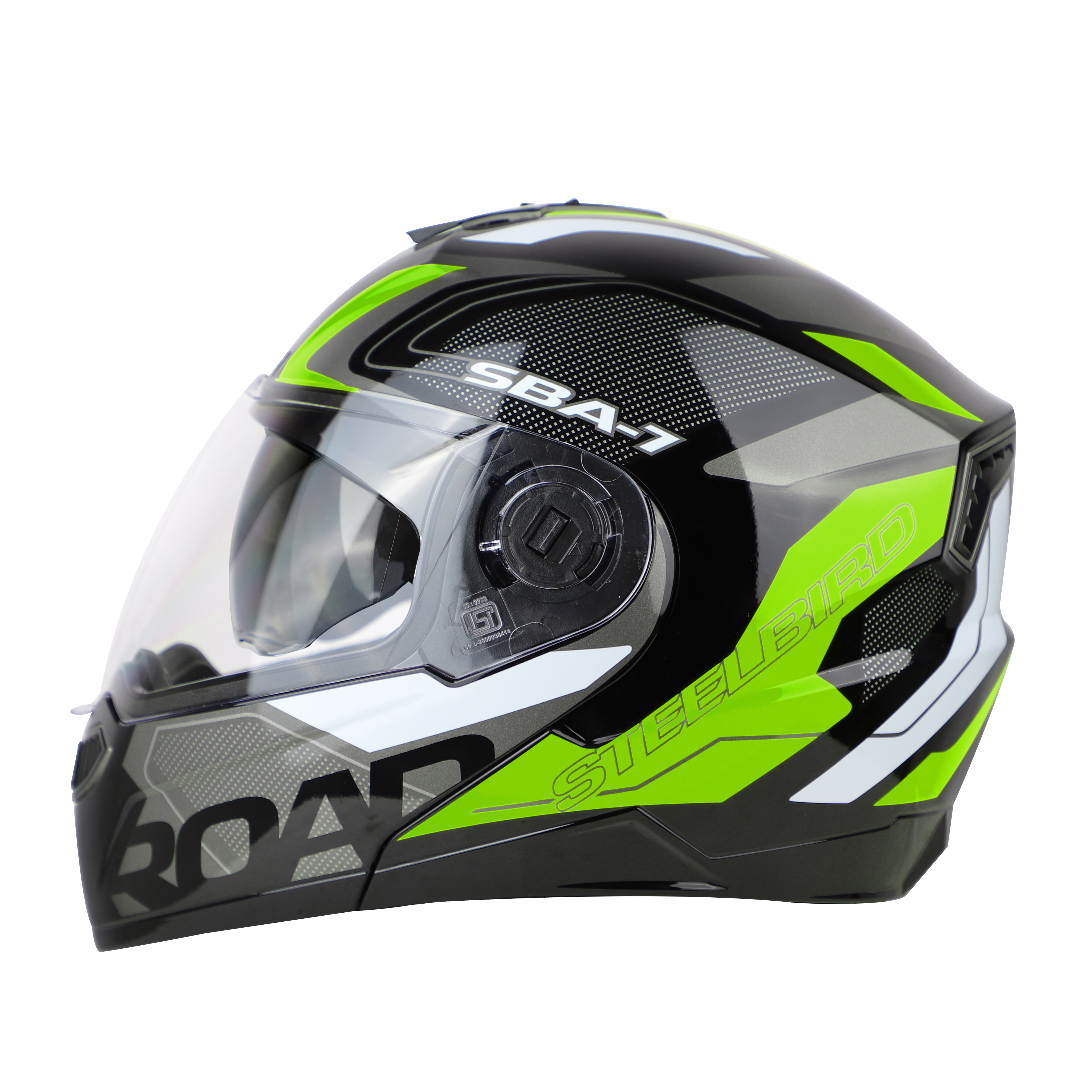 SBA-7 ROAD MAT BLACK WITH NEON (WITH INNER SUNSHIELD)