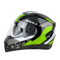 SBA-7 ROAD MAT BLACK WITH NEON (WITH INNER SUNSHIELD)