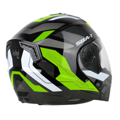 SBA-7 ROAD MAT BLACK WITH NEON (WITH INNER SUNSHIELD)