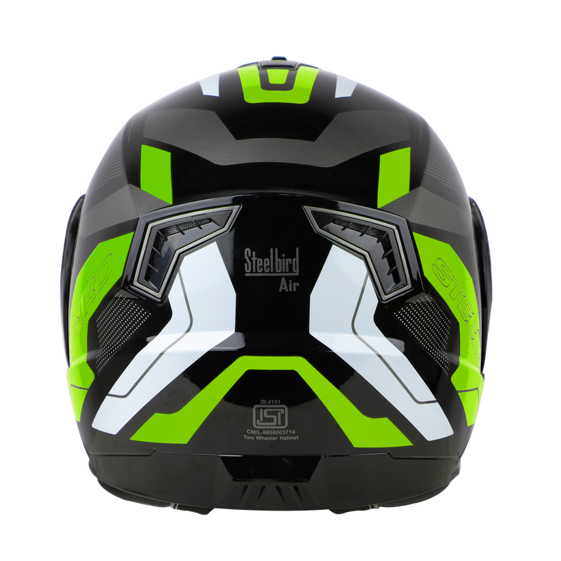 SBA-7 ROAD MAT BLACK WITH NEON (WITH INNER SUNSHIELD)
