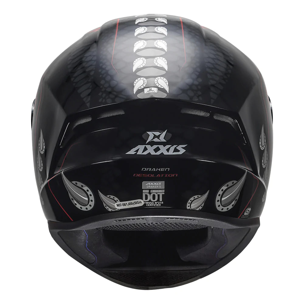 Axxis draken solid clearance gloss black helmet