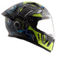 Bolt Superhero Black Neon Yellow Helmet