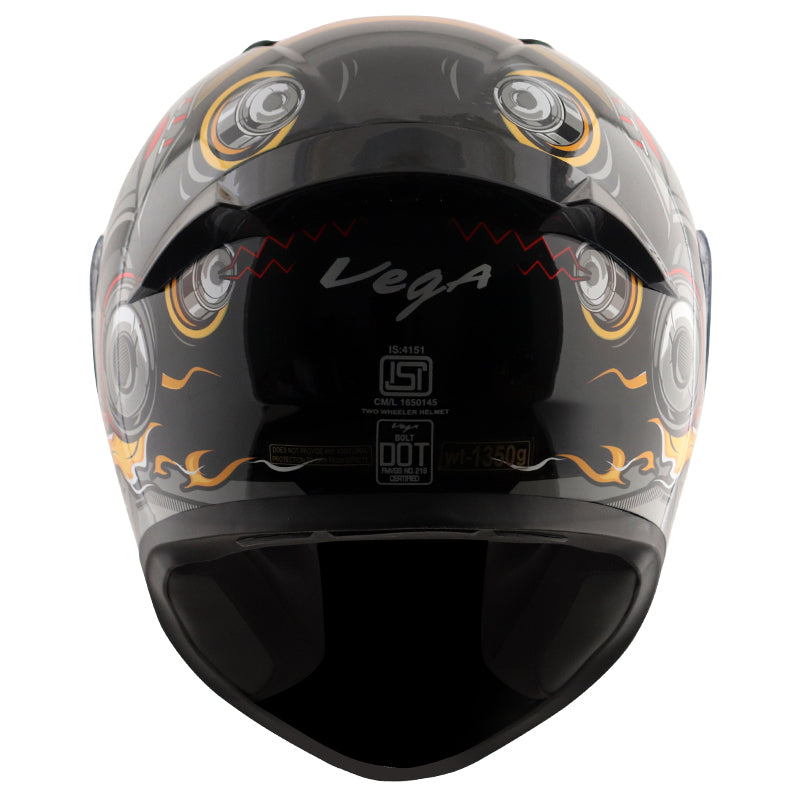 Bolt Superhero Black Red Helmet