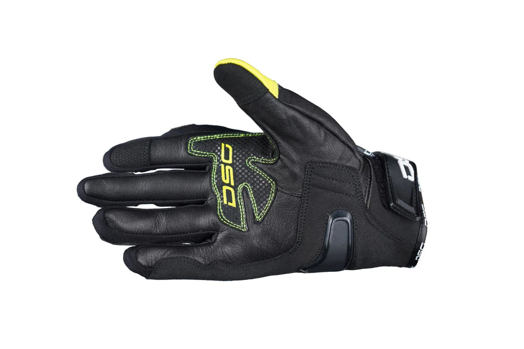 DSG Carbon X Glove (Black Fluro Yellow)