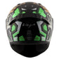 Bolt Crown Men Black Neon Green Helmet