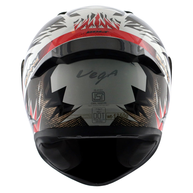 Bolt Bunny White Red Helmet