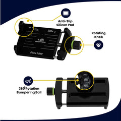 Claw-Grip Mobile Holder Mount - Black