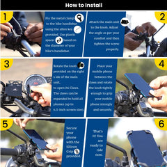 Claw-Grip Mobile Holder Mount - Black