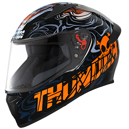 THUNDER D9 DECOR WITH MIRROR VISOR