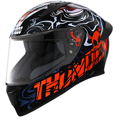 THUNDER D9 DECOR WITH MIRROR VISOR