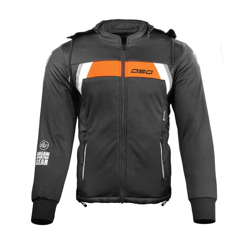 DSG Urban Rider Hoodie (Black Fluro Red)