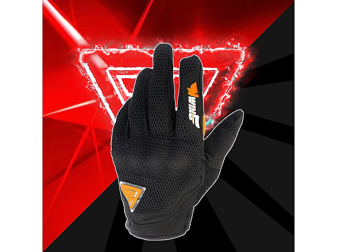 Night Wing Smart Motorcycle Gloves - Black