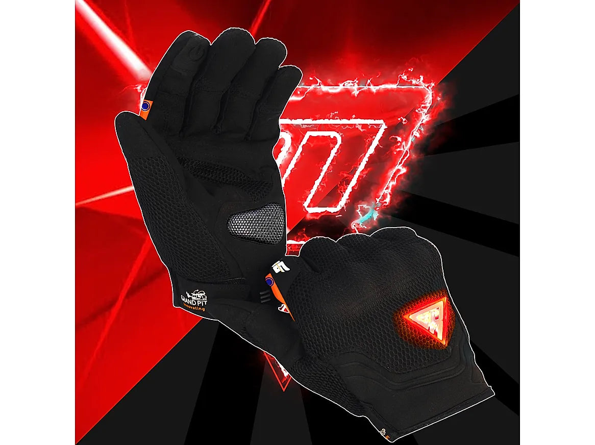 Night Wing Smart Motorcycle Gloves - Black