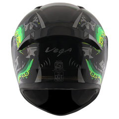 Bolt Octopus Black Neon Green Helmet