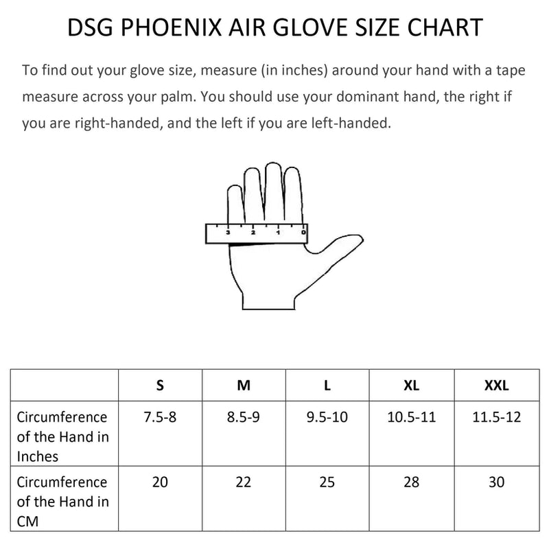 DSG Phoenix Air Gloves (Black White Red)