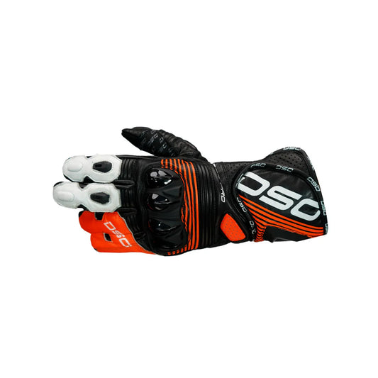 Race Pro Glove Black Red Fluo White