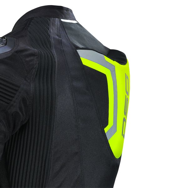 DSG Race Pro V2 Jacket Black Fluro Yellow