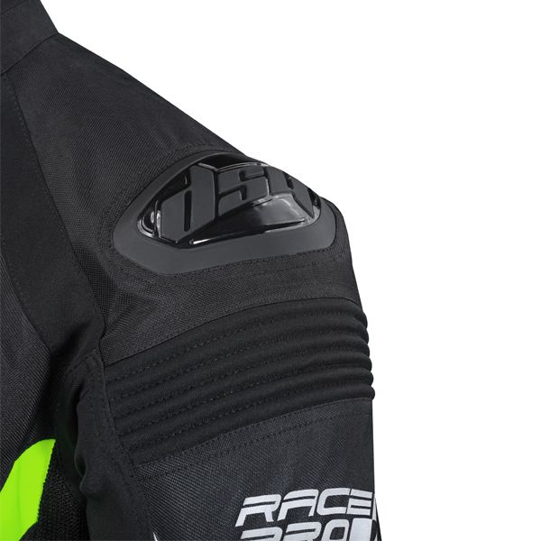 DSG Race Pro V2 Jacket Black Fluro Yellow