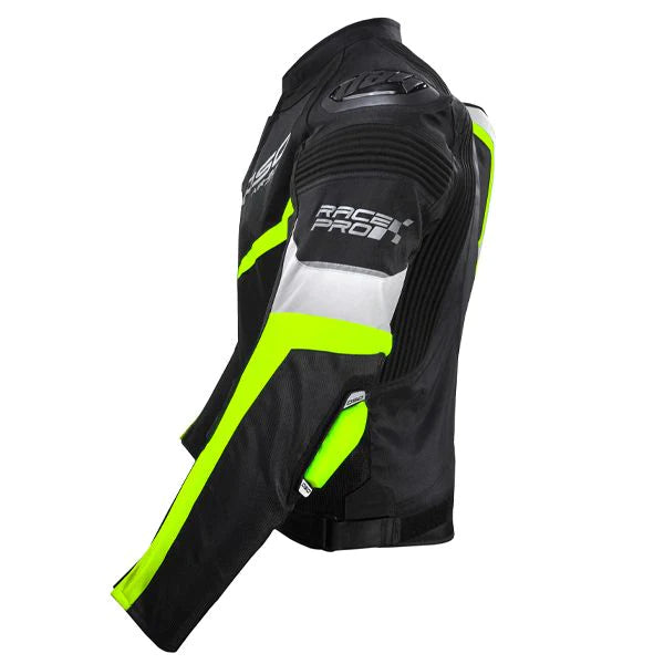 DSG Race Pro V2 Jacket Black Fluro Yellow