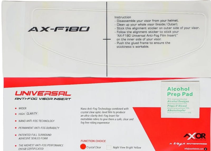 AXOR UNIVERSAL ANTIFOG FILM