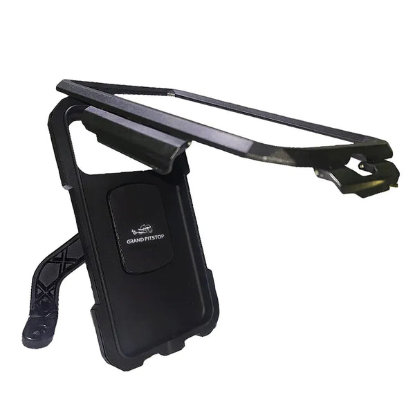 Mirror Mount Fully Waterproof Bike / Motorcycle / Scooter Mobile Phone Holder Mount without charger, Ideal for Maps and GPS Navigation (Black)