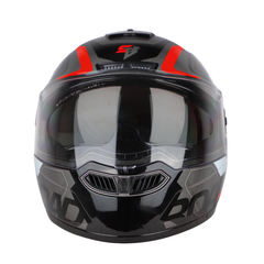 SBA-7 ROAD MAT BLACK WITH RED (WITH INNER SUNSHIELD)