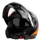 SBA-7 ROAD MAT BLACK WITH ORANGE (WITH INNER SUNSHIELD)