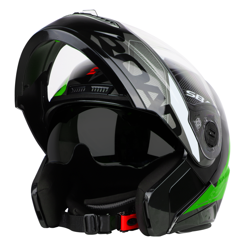 SBA-7 ROAD MAT BLACK WITH GREEN (WITH INNER SUNSHIELD)