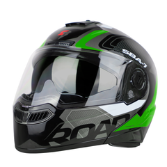 SBA-7 ROAD MAT BLACK WITH GREEN (WITH INNER SUNSHIELD)