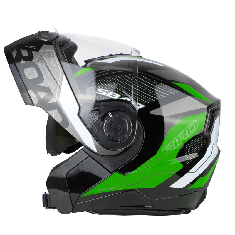 SBA-7 ROAD MAT BLACK WITH GREEN (WITH INNER SUNSHIELD)